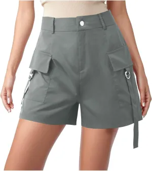 2024 Women's Athletic Shorts Stretch Golf Active Hiking Cargo Shorts Outdoor Summer Shorts with Pockets Water Resistant