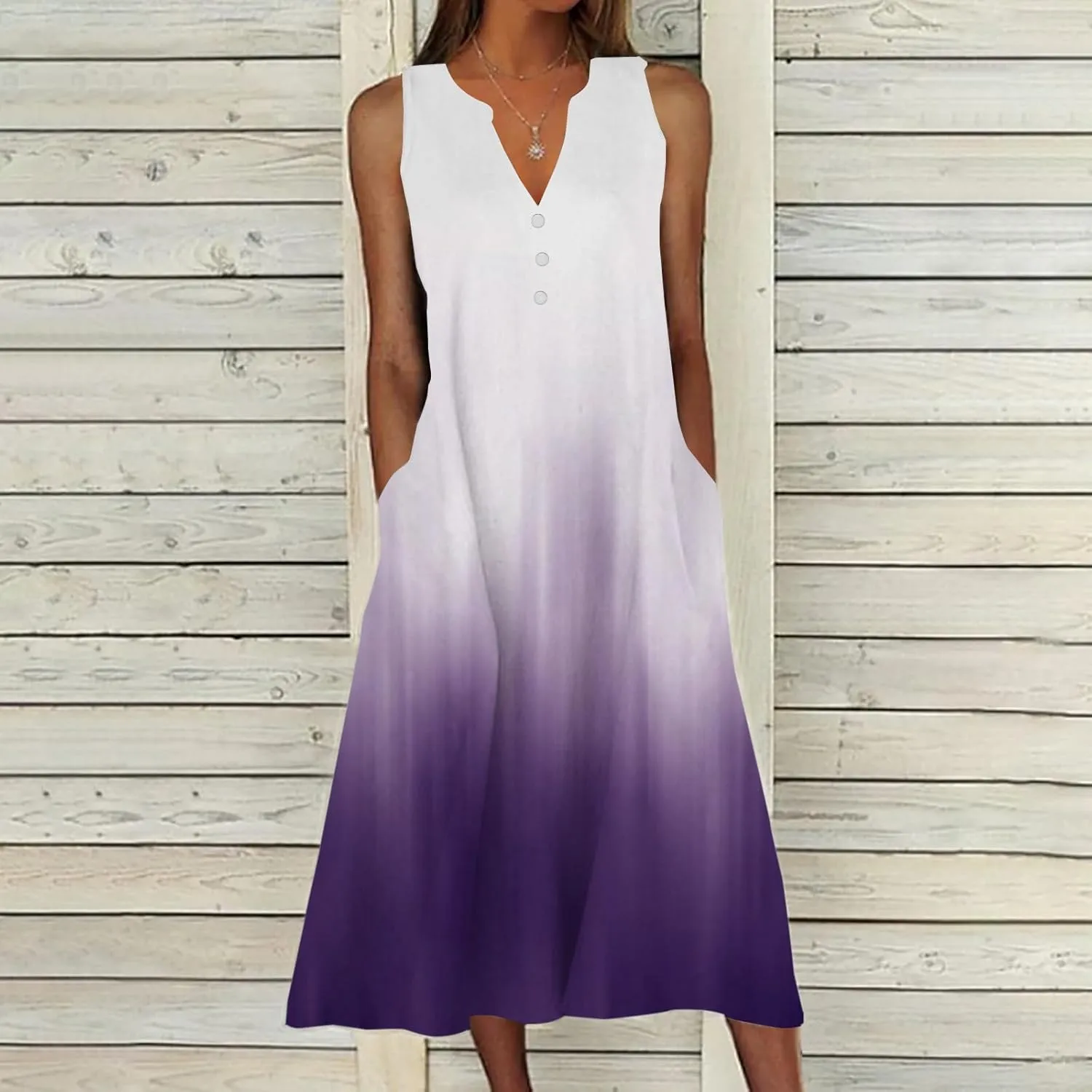 2025 Summer Dress Womens Clothes Sleeveless Boho Floral Tshirt Dress Casual Loose Beach Vacation Outfits Midi Dresses