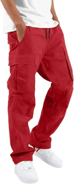 Cargo Pants for Men Big and Tall, Casual Athletics Joggers Men's Jogger Sweatpant Athletic Cargo Pants Sports Sweats