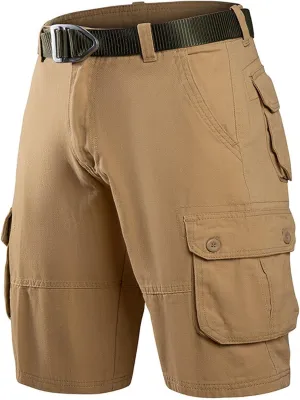 Cargo Shorts for Men Cotton Summer Relaxted-Fit Cargo Shorts Classic Outdoor Gym Pants with Multi Pockets 2025