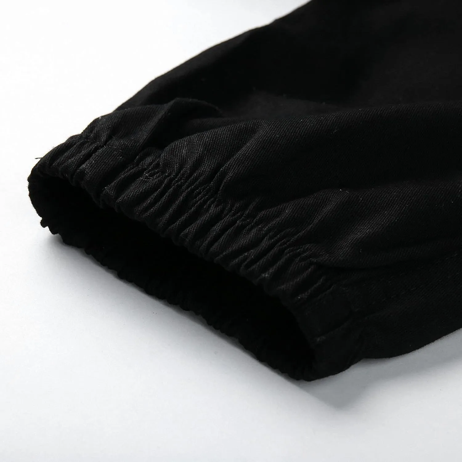 Cargo Sweatpants for Men Big and Tall Fleece Joggers Elastic Waist Baggy Drawstring Trousers Sweat Pants with Pockets