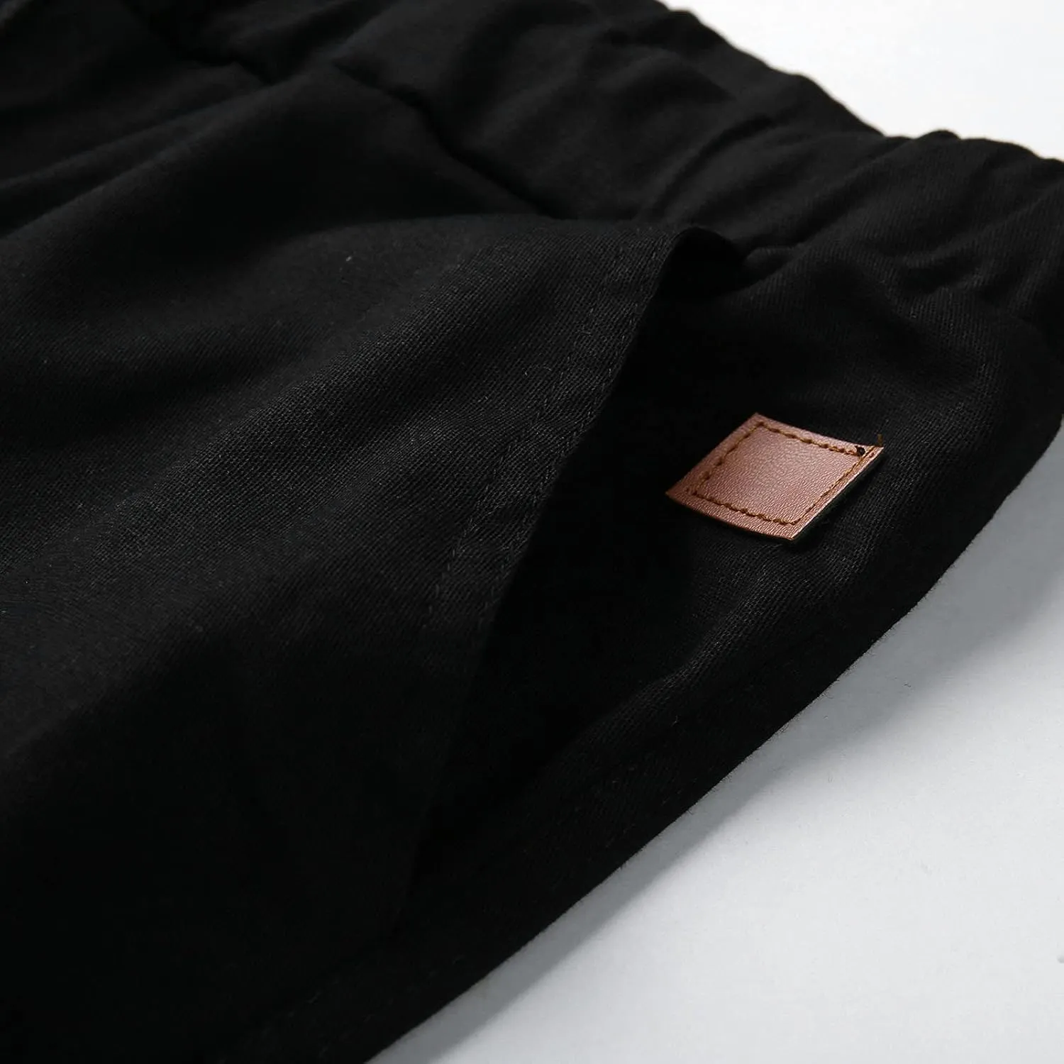 Cargo Sweatpants for Men Big and Tall Fleece Joggers Elastic Waist Baggy Drawstring Trousers Sweat Pants with Pockets
