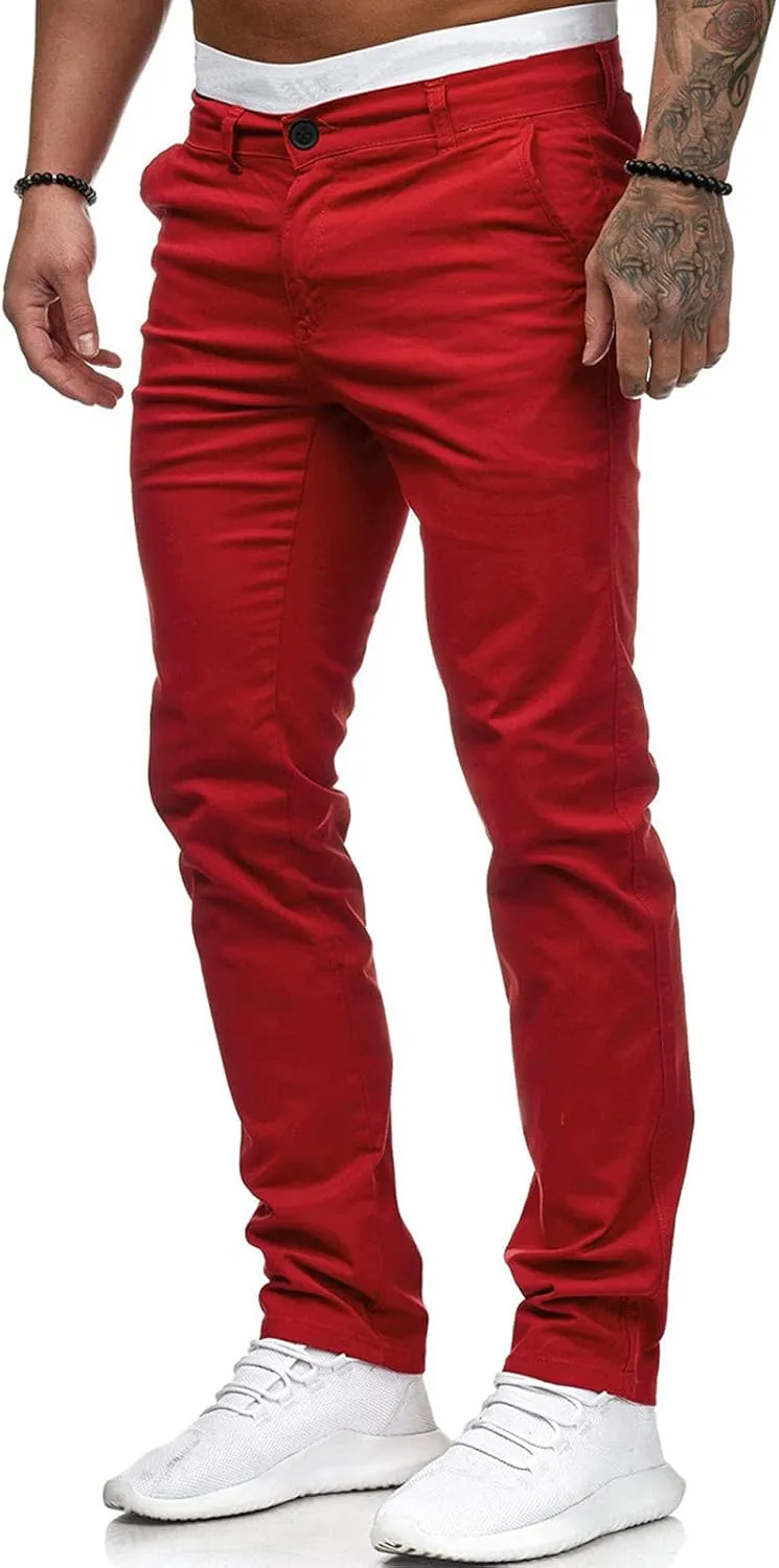 Cargo Sweatpants for Men Khaki Baggy Pants with Zipper Pockets Man's Lightweight Hiking Ripstop Cargo Pants Regular
