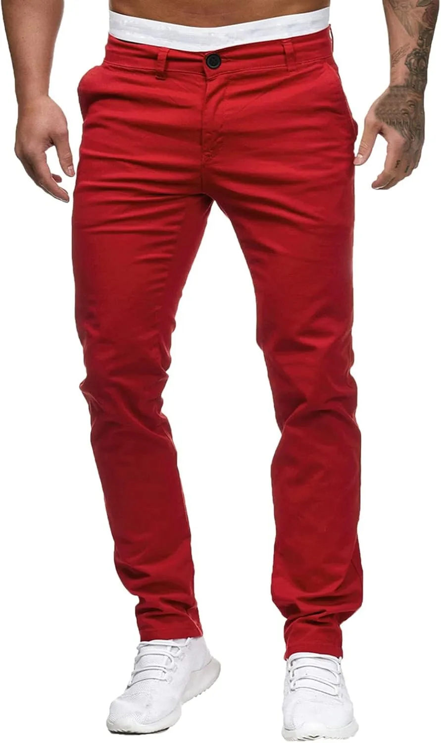 Cargo Sweatpants for Men Khaki Baggy Pants with Zipper Pockets Man's Lightweight Hiking Ripstop Cargo Pants Regular