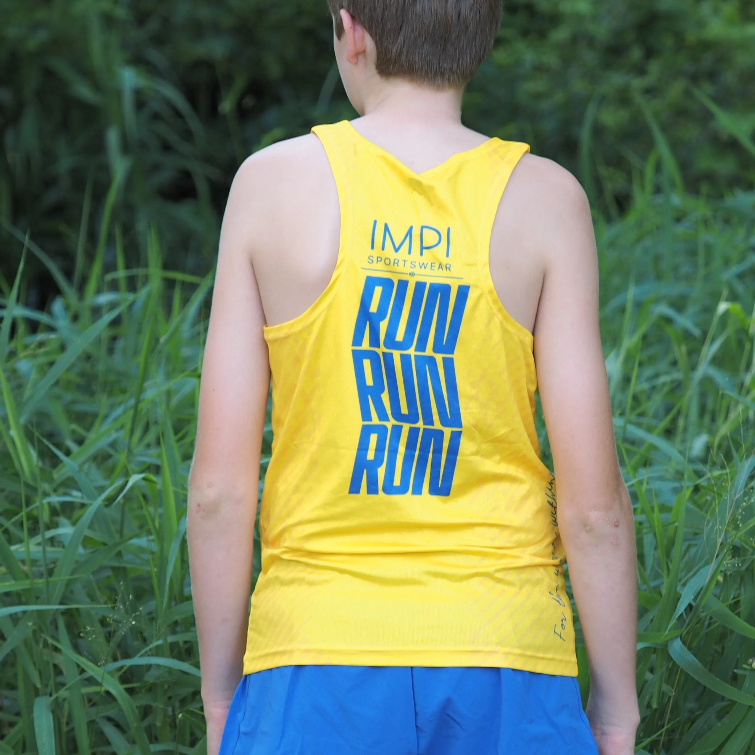 IMPI Boys Running Singlet - Yellow