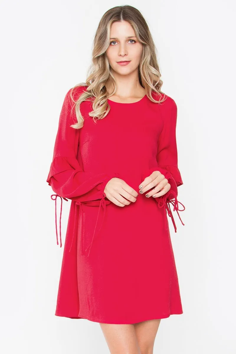 Isa Ruffle Shift Dress