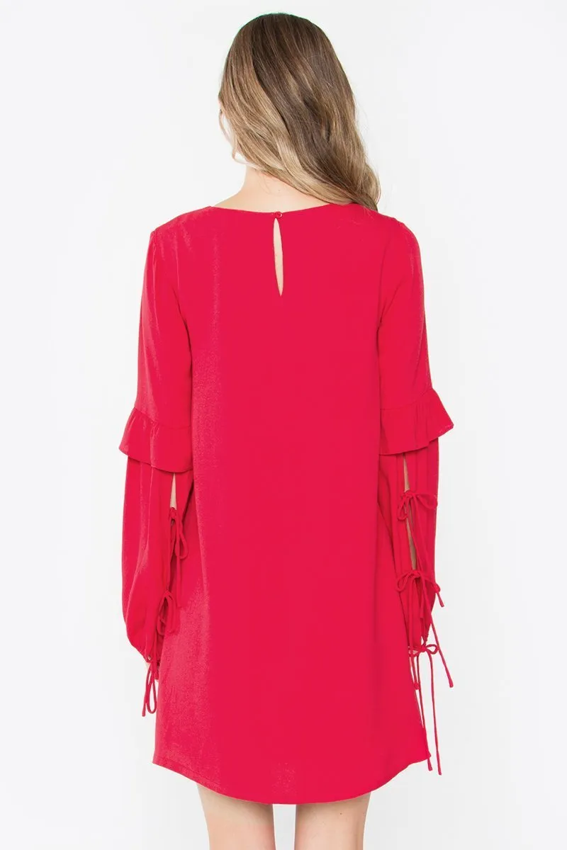 Isa Ruffle Shift Dress