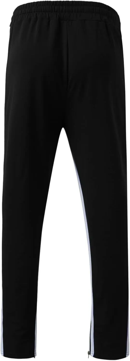 Mens Sweatpants Joggers Pants Man with Pockets Men's Cotton Sweatpants with Cargo Pockets Open Bottom Yoga Pants for