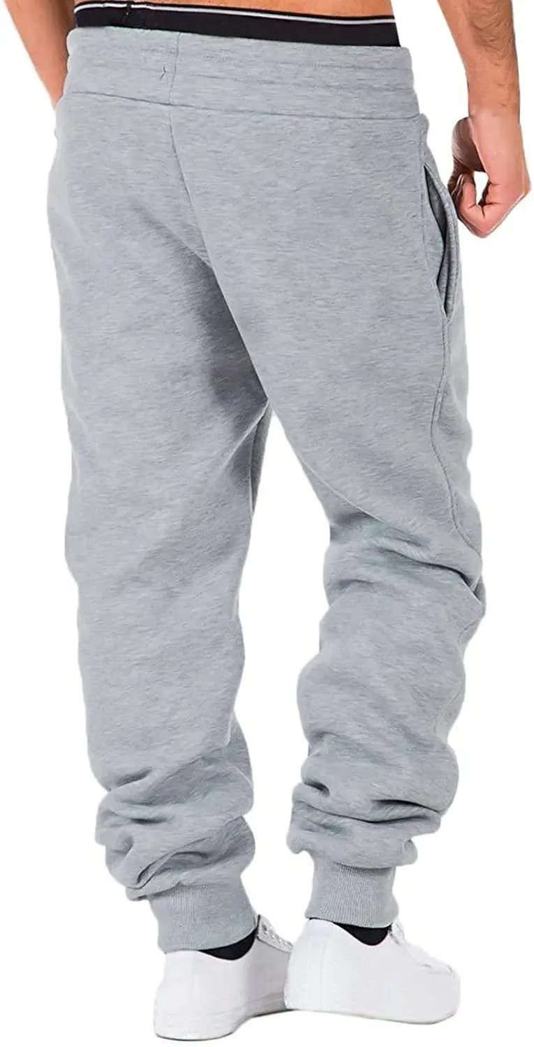 Mens Sweatpants with Pockets Mens Fashion Joggers Sports Pants Cotton Cargo Pants Sweatpants Trousers Mens Long Pants