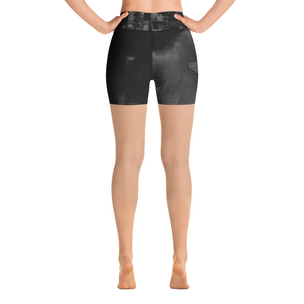 scape" Yoga Shorts