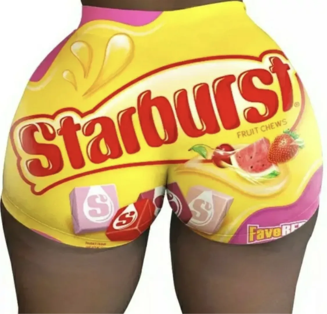 Starburst Candy Snack Shorts