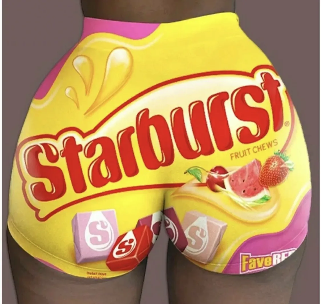 Starburst Candy Snack Shorts