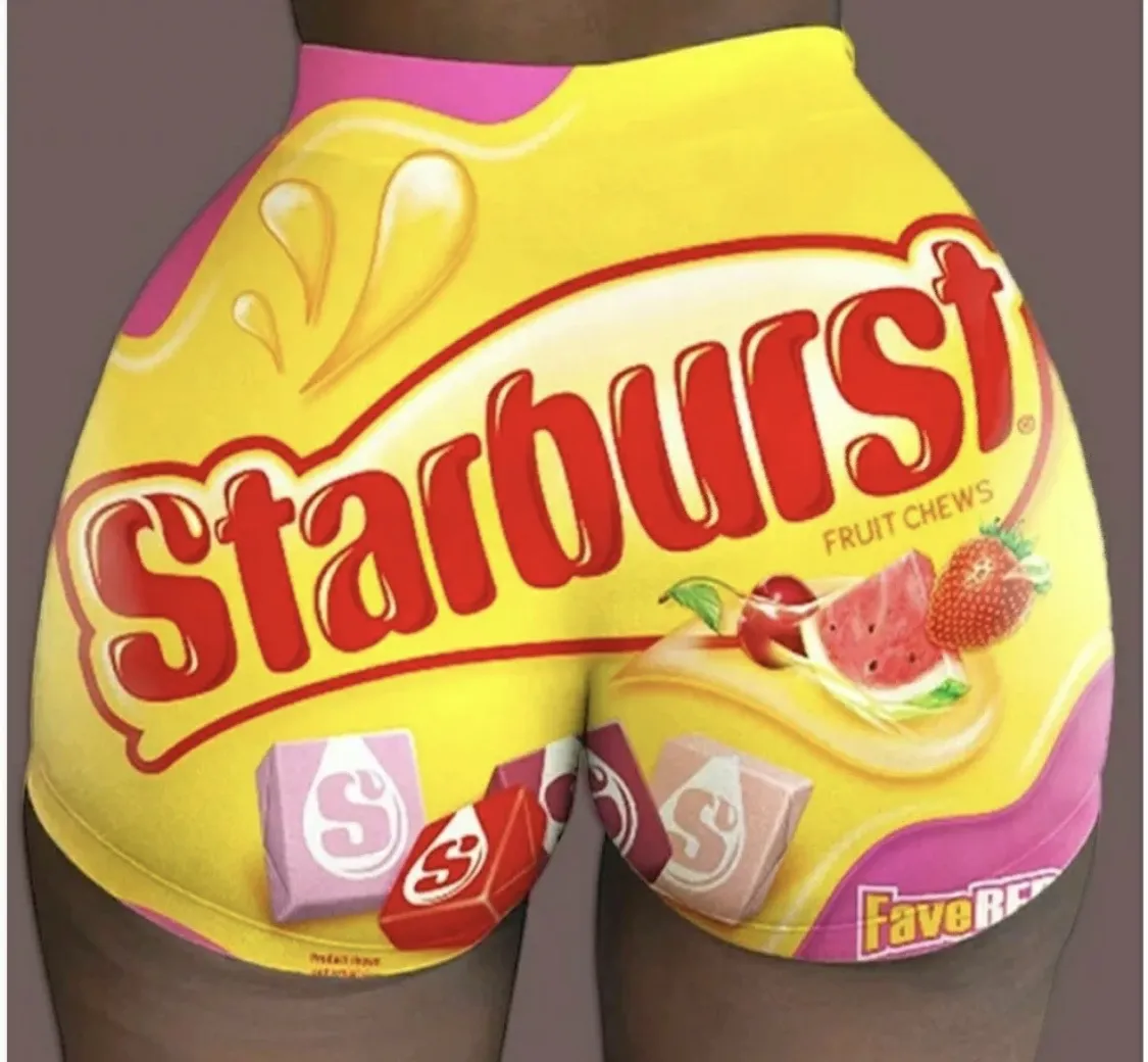 Starburst Candy Snack Shorts
