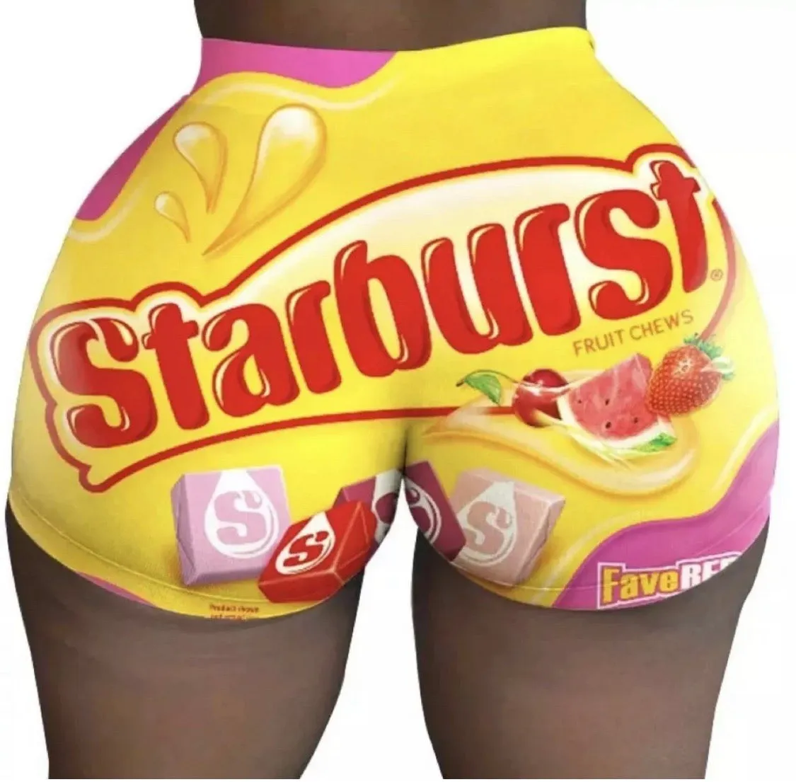 Starburst Candy Snack Shorts