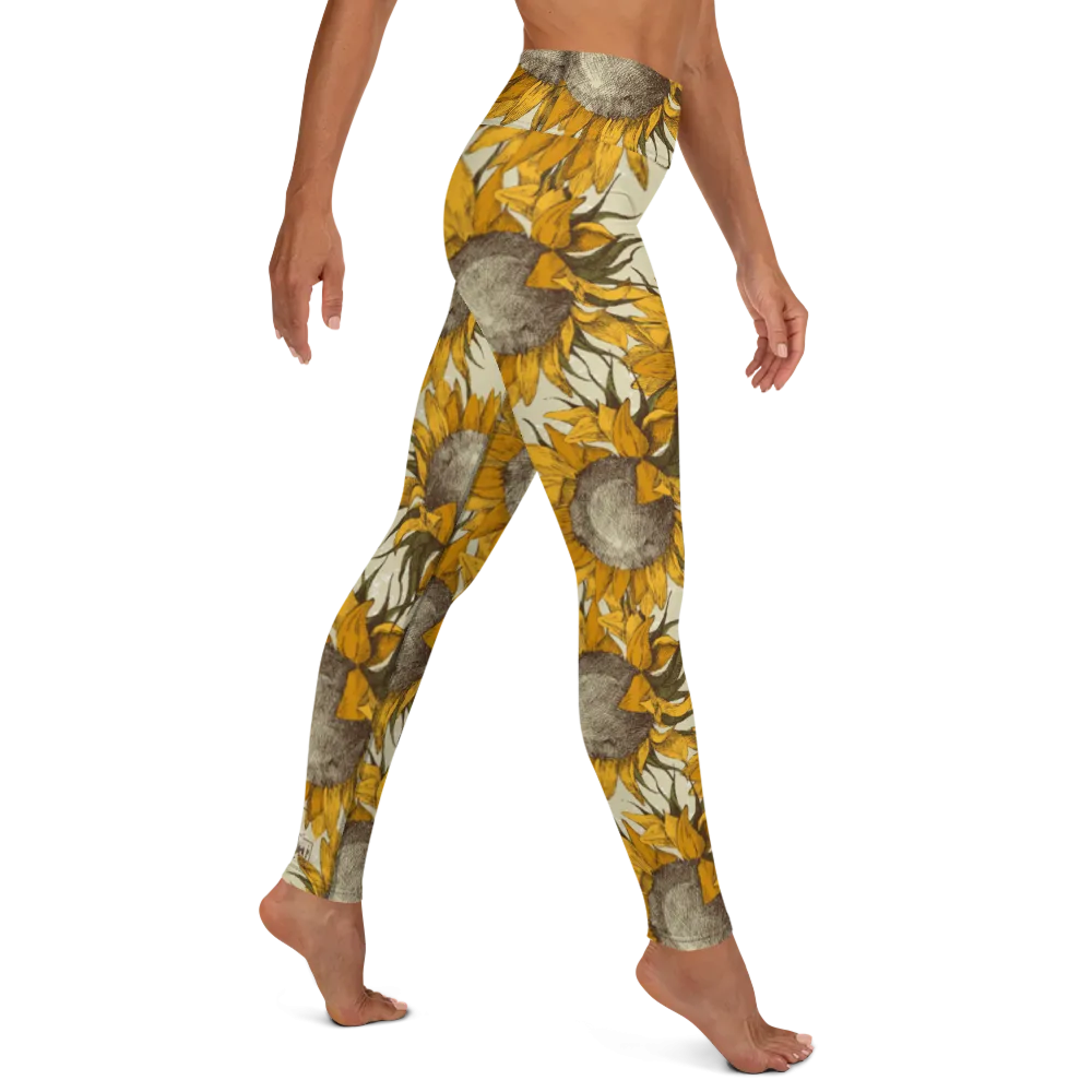 Sunflower Yoga Leggings