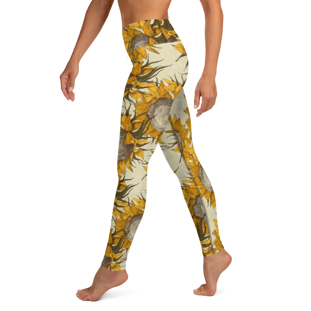Sunflower Yoga Leggings